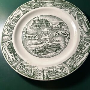 Farrell, Pennsylvania 50th Jubilee commemorative plate brand new never used